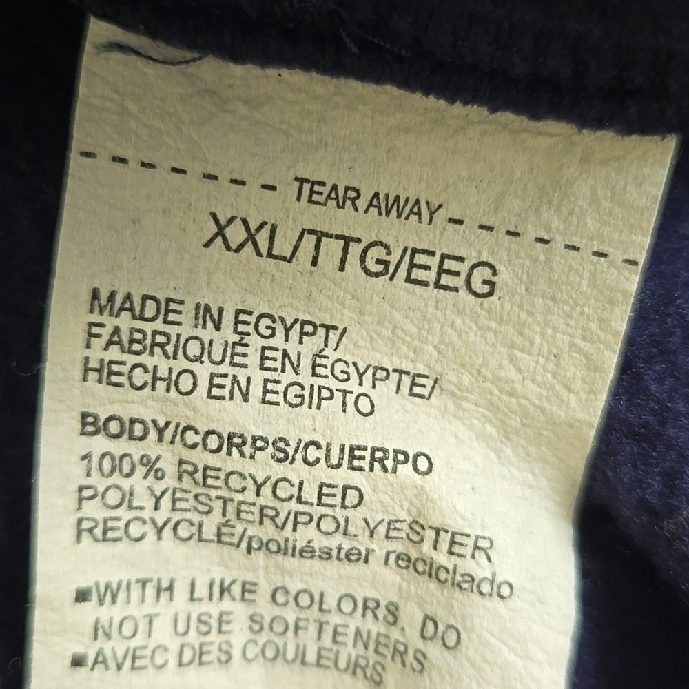 Under Amour Navy Fleece Quarter Zip XXL - Picture 4 of 5
